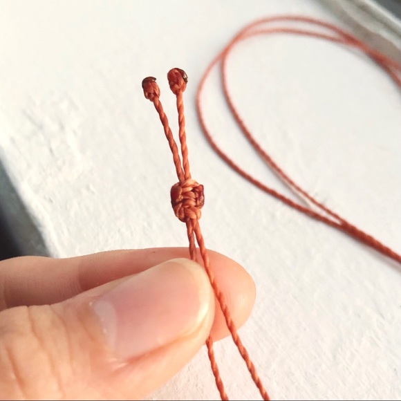 Light Amazonite Stick Burnt Orange Necklace - Picture 3 of 4